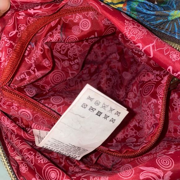 Desigual Patchwork Embroidered Boho Indie Studded Clutch Crossbody Bag Purse - Picture 8 of 12